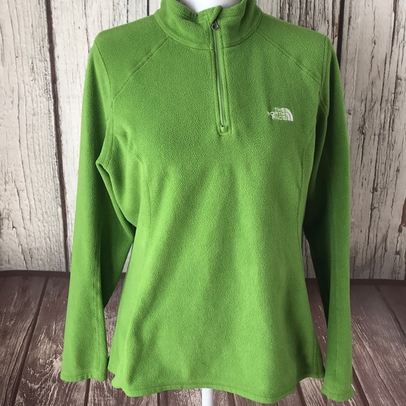 green quarter zip fleece